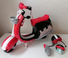 *MATTEL* Monster High Motorroller Ghoulia Yelps➕Rucksack➕Helm➕Haustier Sir Hoots