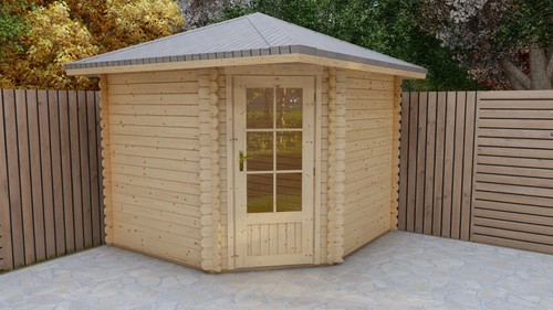 Eck gartenhaus blockhaus - 5-eck,