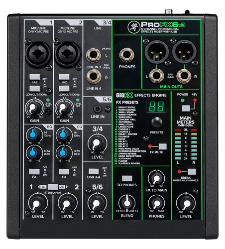 Mackie profx6v3 mischpult - profx6v3,