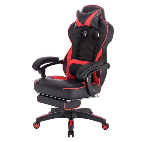 Gamingstuhl kunstleder rot - gamingstuhl,