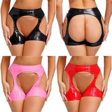 Frauen Wet Look PVC Leder