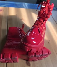 Boots Lack Stiefel Damen Anime