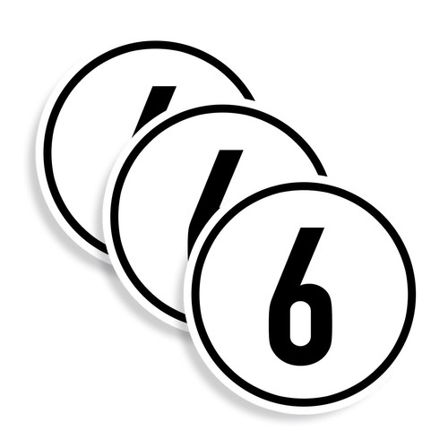 Aufkleber - 3x,