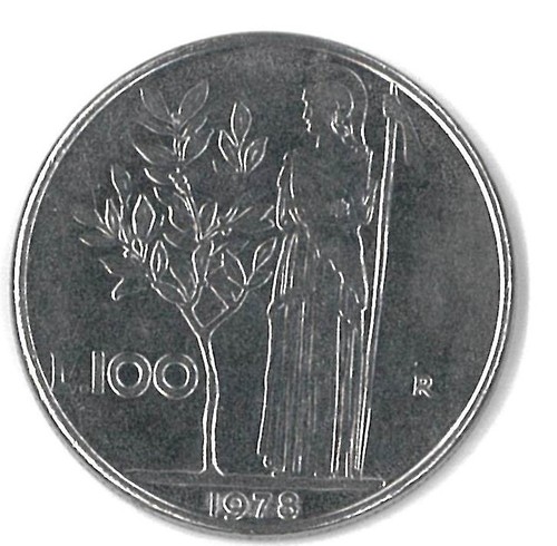 100 lire münze italien - italien, 1978