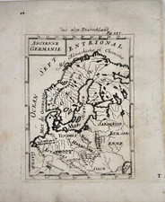Alain Mallet, Map of Germany. Das Alte Teutschland. Copperplate engraving, 1719.