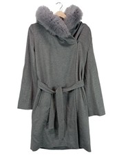 MAX MARA STUDIO Wollmantel Damen Mantel Gr. DE 40 hellgrau Casual-Look