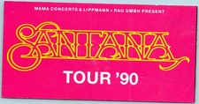 Santana ticket 1990 - 1990, tour