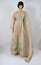 Rosa Anarkali indisch