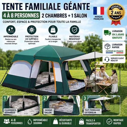 Familiencampingzelt 8 - familiencampingzelt, 4-8