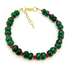 Smaragd & Rubin Armband UNISEX