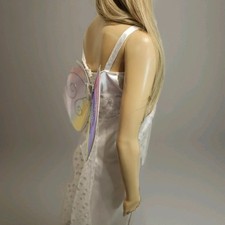 Kostüm Fasching Karneval Fee Schmetterling Damen Gr.XS/S weißes Kleid mit Flügel