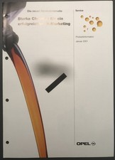 Opel 2001 Autohaus Information Werbung Faltblatt Broschüre Ölwechsel Intervall