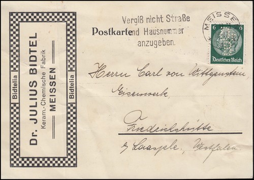 Firmenlochung auf - dr,