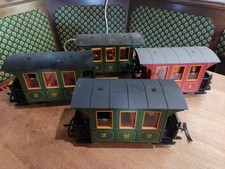 Faller E-Train Spur 0 4 Personenwagen  3 x 2.Kl. und 1 x 1. Kl.