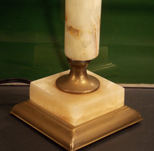 Tischlampe antik onyx marmor - tischlampe,