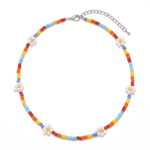 Bunte perlenkette damen - damen, boho