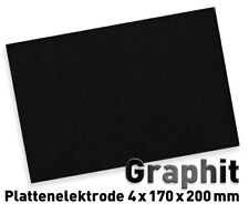 Graphitplatte 170 x 200 mm Graphitelektrode Graphit Elektrode Anode Graphitanode