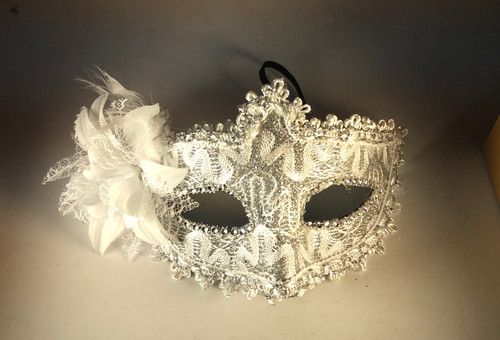 Venezianische maske federmaske - venezianische,
