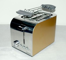 STS 850 D1 Designer Metall Toaster Doppelschlitz 850W 7 Stufen Brotaufsatz Gold