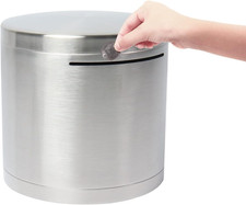 Edelstahl Spardose Großes