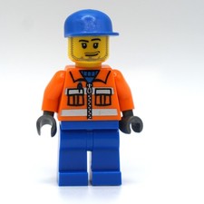 Lego cty0054 Bauarbeiter Ground Crew Flughafen Airport City Minifigur aus 7734