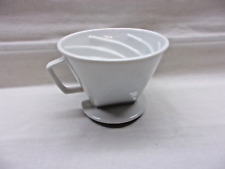 CILLIO Kaffeefilter  Porzellan 3 Loch Porzellanfilter Reliefschrift HÖHE 11cm