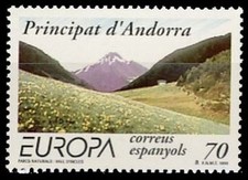 Andorra 1999 Edifil 272 Sello ** Europa CEPT Reservas y Parques Naturales Vista