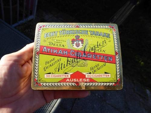Alte blechdose zigarettendose - alte,
