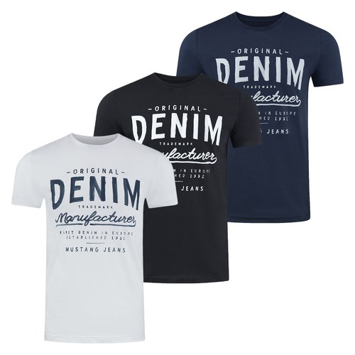 Mustang herren shirt - mustang, t-shirt