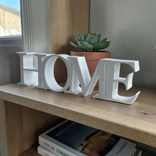 Home schriftzug deko - home, 3d