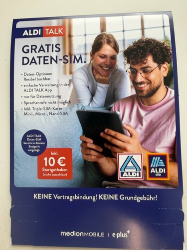 Aldi talk daten simkarte inkl - daten,