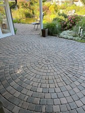 beton pflastersteine 8cm rot-bunt