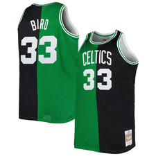 Boston Celtics NBA Trikot (Größe XL) Mitchell & Ness 85/86 Split Top - Bird - Neu