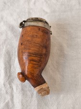 Alter Holzpfeifenkopf Pfeifenkopf Bruyere Holz mit Deckel Vintage 