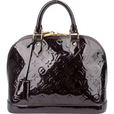 Louis Vuitton Amarante Vernis Monogram Alma PM Handbag Tasche