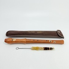 Original Herwiga Chor Flöte Blockflöte zweiteilig Solist in Tasche 50er 60er