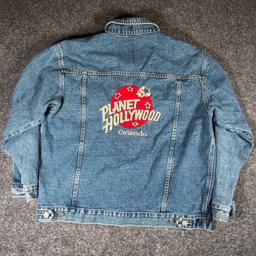 90s planet hollywood denim - hollywood,