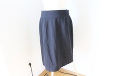 Escada Woll-rock Gr.38/40 schwarz Schurwolle Business knielang pencil skirt