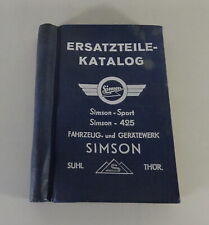 Teilekatalog / Ersatzteilliste Simson AWO 425 Sport inkl. Seitenwagen Stand 1960