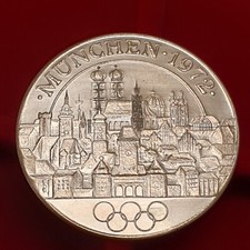 Silber Medaille Olympiade 1971 Feinsilber PP