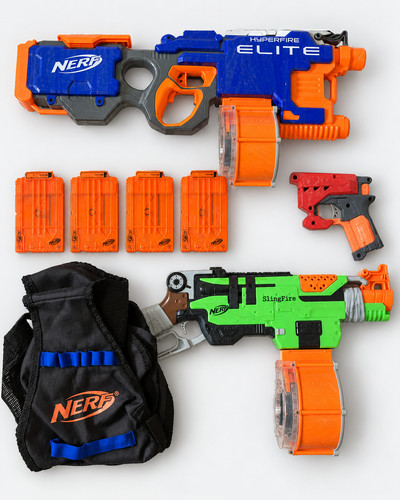 Nerf set hyperfire elite - nerf,