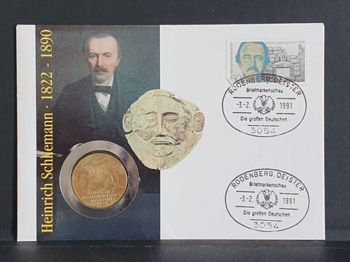 Numisbrief heinrich schliemann - heinrich,
