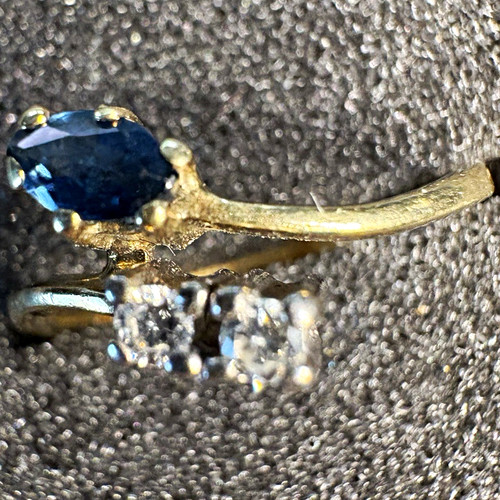 Feiner brillant saphir - brillant/saphir, ring