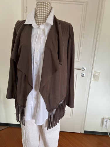 Capejacke aus wildlederimitat - aus,