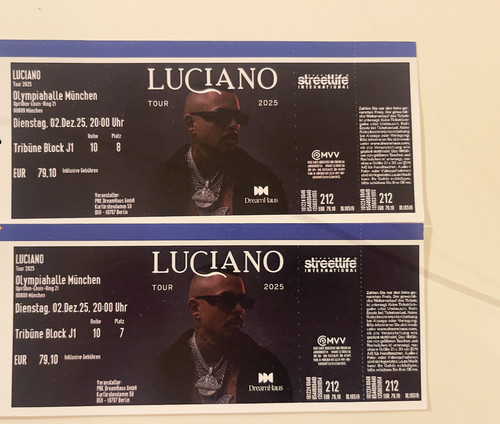 Luciano konzerttickets - konzerttickets, 2x