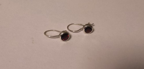 Edelstein ohrhänger granat - edelstein,