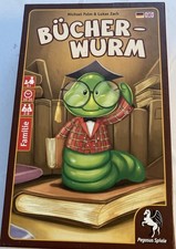 Bücherwurm Kartenspiel Pegasus Spiele Komplett mit Anleitung 