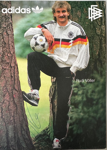 Rudi völler autogrammkarte - rudi,