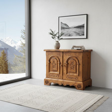 Voglauer Anno 1700 Kommode Anrichte klein Vintage shabby Landhaus blau Holz