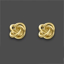 Knoten Kugel Ohrstecker rund